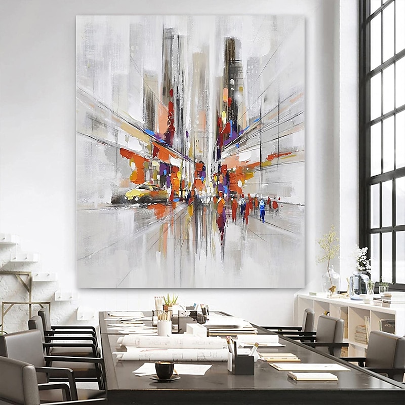 Handmade Oil Painting Canvas Wall Art Decoration Abstract Landscape for Home Decor Rolled Frameless Unstretched Painting