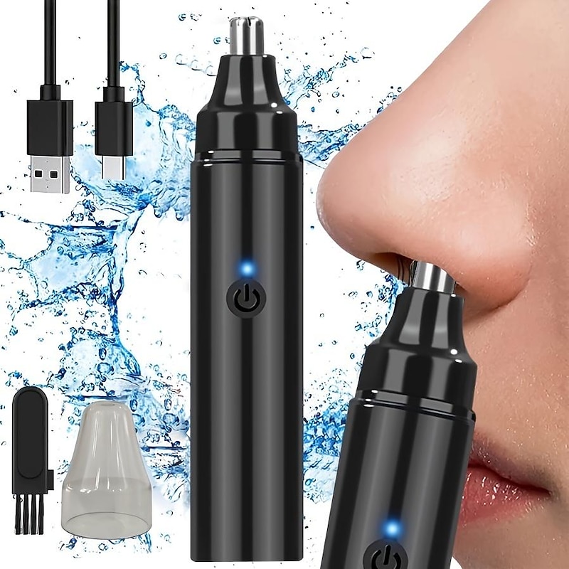 Ear And Nose Hair Trimmer For Men Rechargeable - USB Electric Nose Hair Trimmer For Women - Painless  Eyebrow Facial Hair Removal Nose Clipper