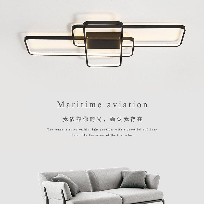 Ceiling Lights 4-Light 90 cm Dimmable Cluster Design Ceiling Lights Aluminum Silica gel Artistic Style Modern Style Novelty Painted Finishes Black/White/Gold 110-240V2