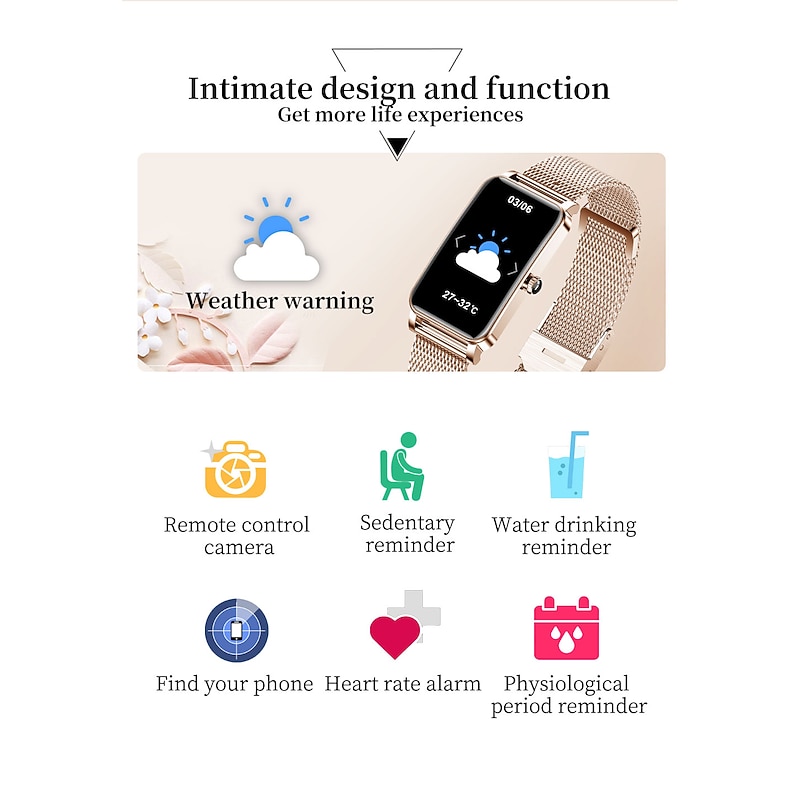 ZX19 Smart Watch 1.45 inch Smartwatch Fitness Running Watch Bluetooth Pedometer Sleep Tracker Heart Rate Monitor Compatible with Android iOS Women Call Reminder Camera Control Step Tracker IP68 25mm2