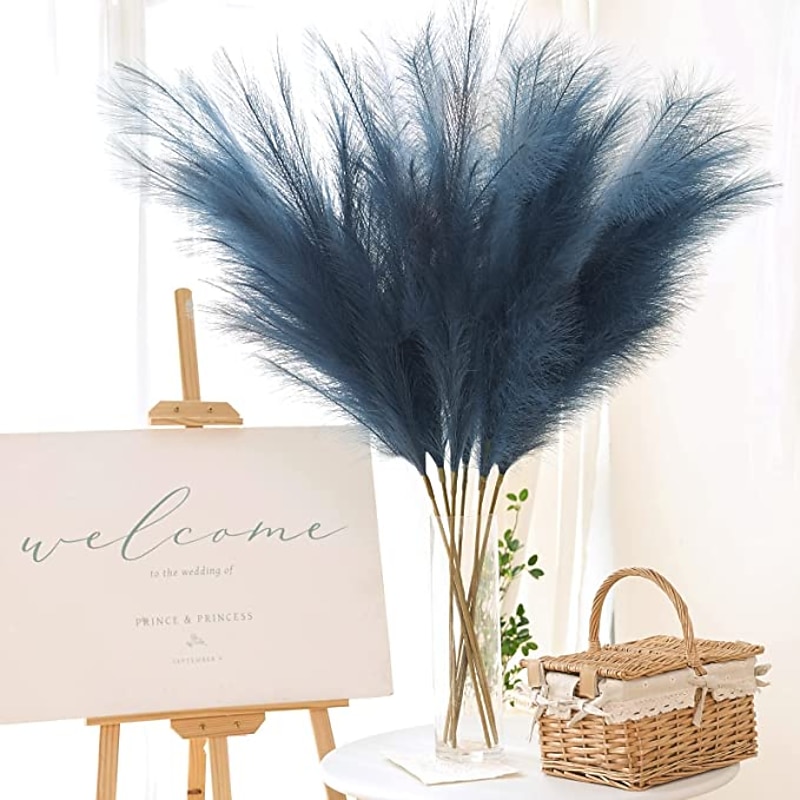 5pcs Wedding Mini Pampas Reed Grass INS Wind Simulated Flower Factory Home Decoration Wholesale Artificial Flowers 15