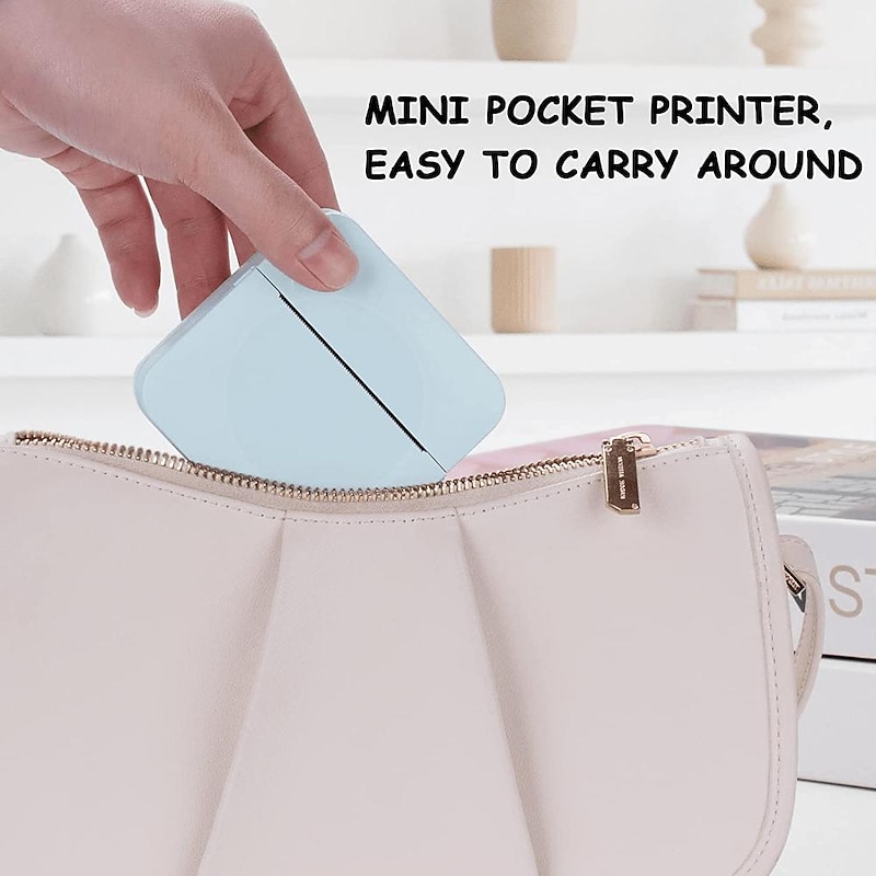 Pocket Mini Printer Portable Wireless BT Thermal Photo For IOS Android Mobile Phone, Inkless Printing Gift Study Notes Label Receipt,For The Big Game4