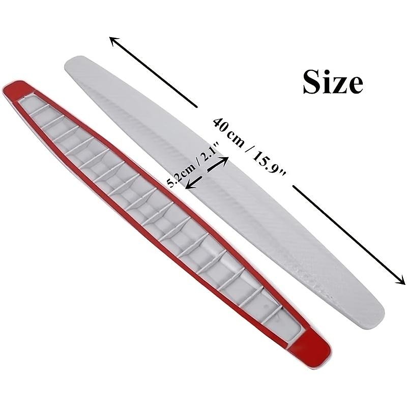 StarFire 2PCS Universal Anti-Collision Protector Rubber Car Front And Rear Corner Bumper Guard Lip Anti-Scratch Strips Sticker Car Product Accessories2