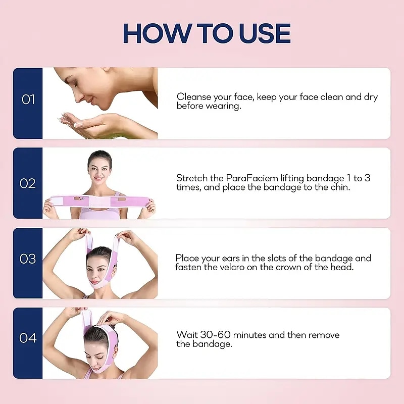 Reusable Double Chin Reducer V Shaped Lifting Firming Face Mask Smooth Wrinkle Face MaskChin Up Mask Face Lifting Belt3