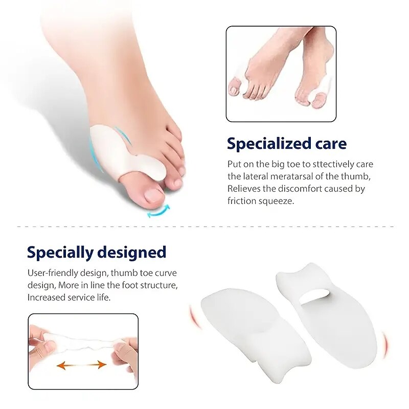 Bunion Cushion Protection (Suitable Night And Home Use And Replace Them Regularly) Toe Corrector Relieving Pressure For Pain Relief4