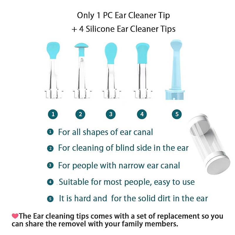Smart Visual Ear Cleaner Ear Stick Endoscope Earpick Camera Otoscope Ear Cleaner Ear Wax Remover Ear Picker Earwax Removal Tool3