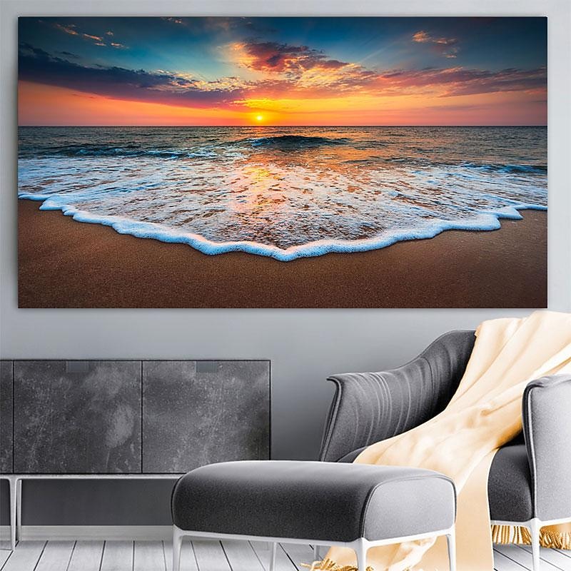 Natural Modern Seascape Wall Pictures Landscape Beach Sea Ocean Canvas Painting Wall Art Posters for Living Room Decor Cuadros4