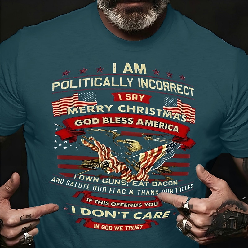 Men's Graphic Prints Eagle National Flag T Shirt Graphic Tee Cotton Short Sleeves Graphic Shirt Black 1 Red Red Comfortable Tee Vacation Street Fashion Designer Clothing4