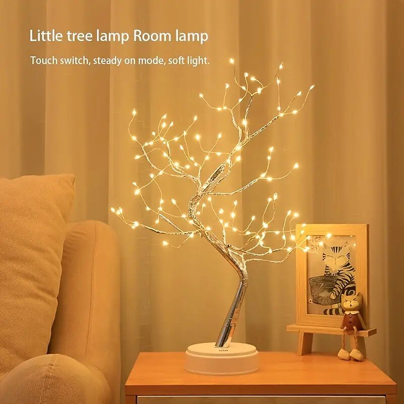 LED Christmas Tree Light Easter Birch Tree Light 108 LED Tabletop Branch Tree Light for Home Party Wedding Indoor Decoration Night Light