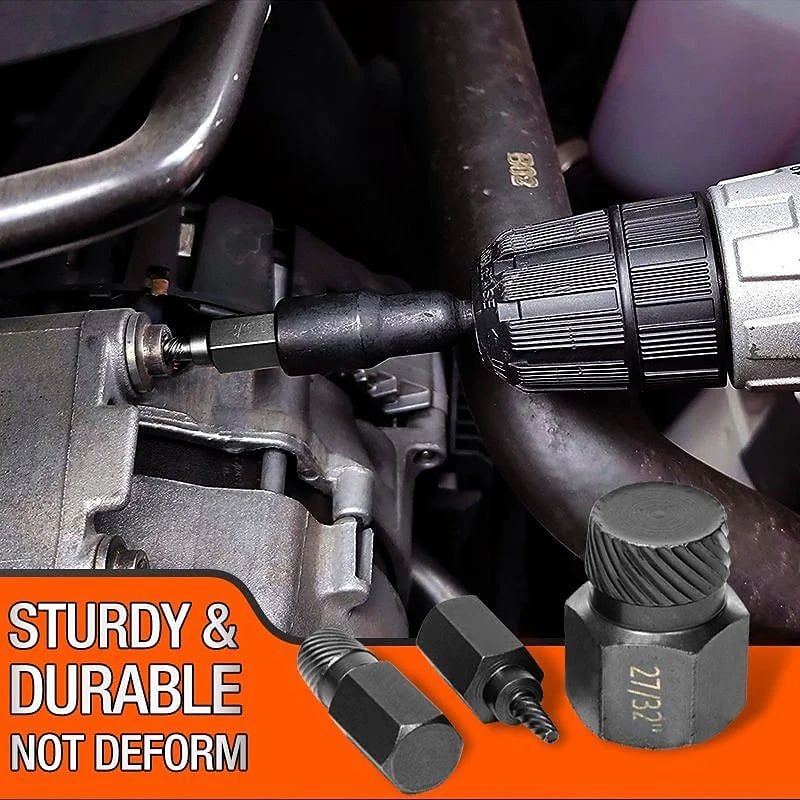 10PCS Screw Extractors Hex Head Multi Spline Broken Screws Bolts Removal Tool Left Spiral DIY Tool Set3