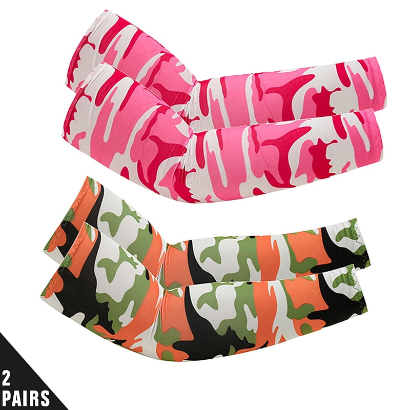 2pcs Arm Sleeves Cycling Sleeves  , Sports Sun UV Protection Hand Cover Cooling Warmer For Running Fishing Cycling3