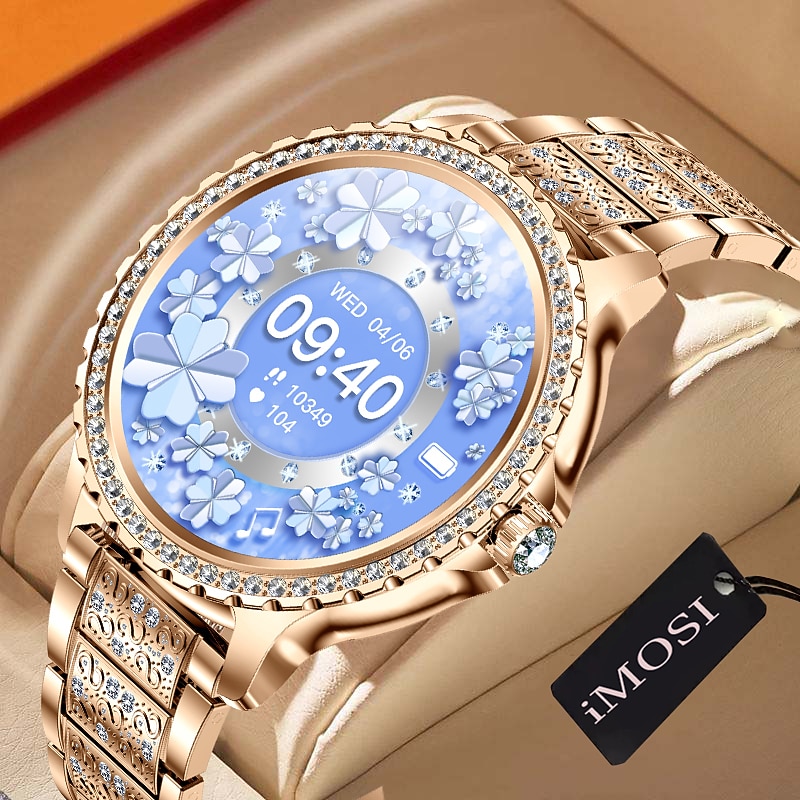 iMosi I59 Smart Watch 1.32 inch Smartwatch Fitness Running Watch Bluetooth Pedometer Call Reminder Activity Tracker Compatible with Android iOS Women Men Long Standby Hands-Free Calls Waterproof IP 672