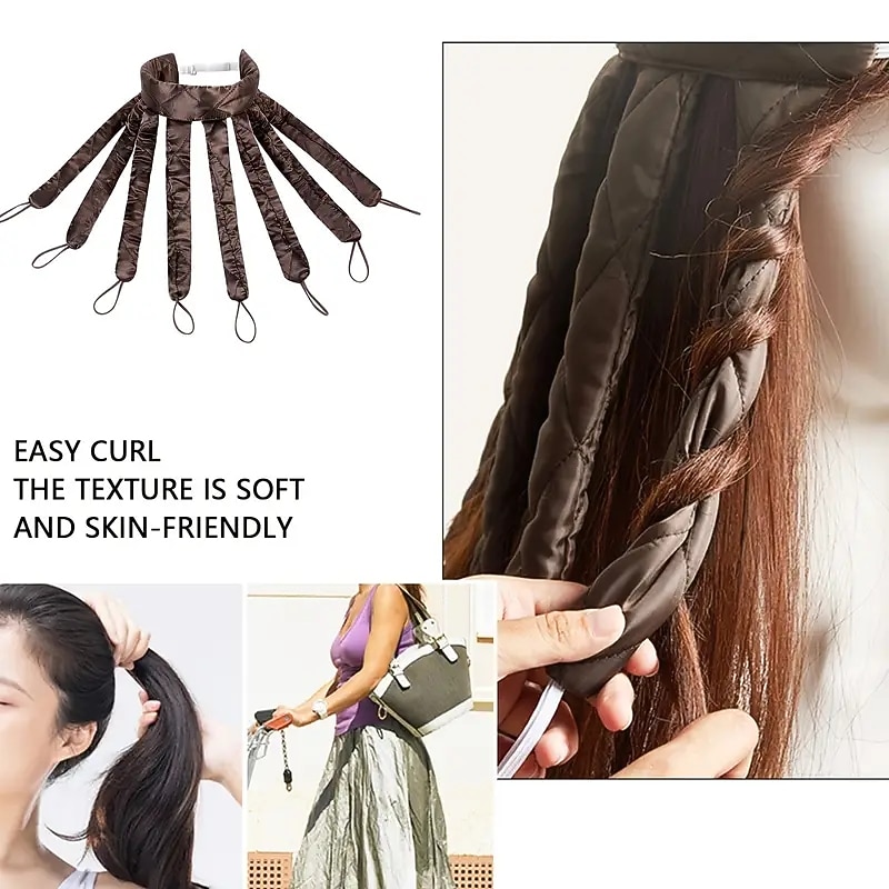 1 Piece Octopus Curling Iron Sleep Curling Bar Headband Heatless Curls Headband Satin Heatless Hair Curler Overnight Hair Curlers To Sleep In No Heat Curlers For Long And Short Hair4