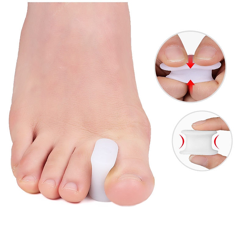 Gel Toe Separators for Overlapping Toes Bunions Big Toe Alignment Corrector and Spacer4