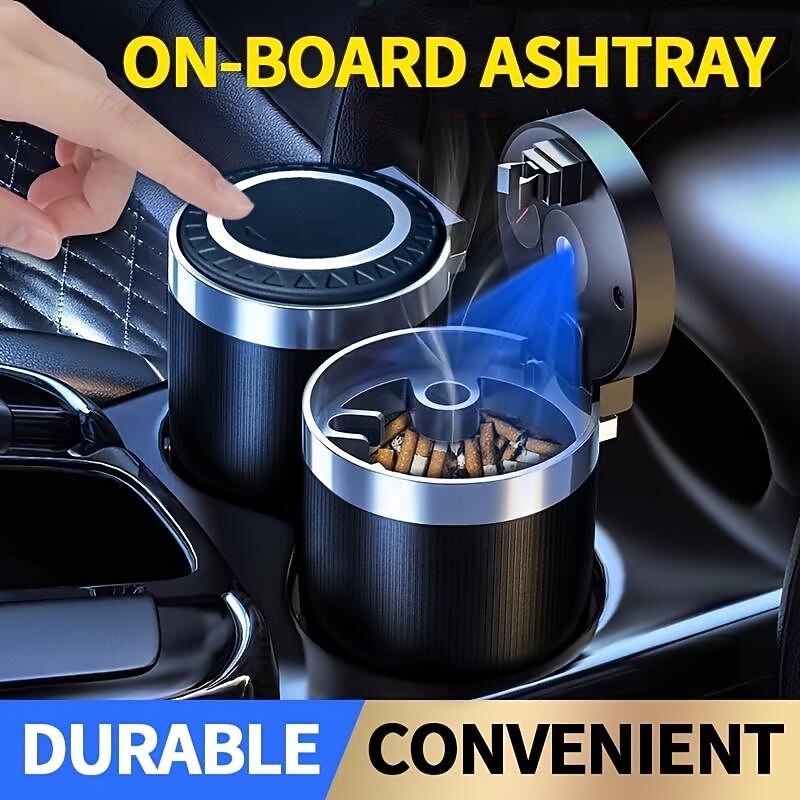 StarFire Car Ashtray Multi-functional Personalized Car Supplies General Household Portable Metal Liner Ashtray