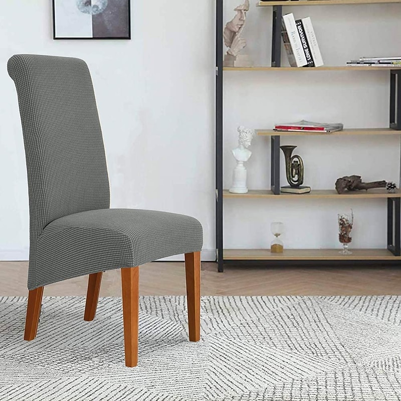 Stretch Dining Chair Cover Burgundy Flexible Slipcovers for a Snug Fit Protecting Your Chairs from Spills and Wear While Adding a Stylish Touch to Your Dining Room