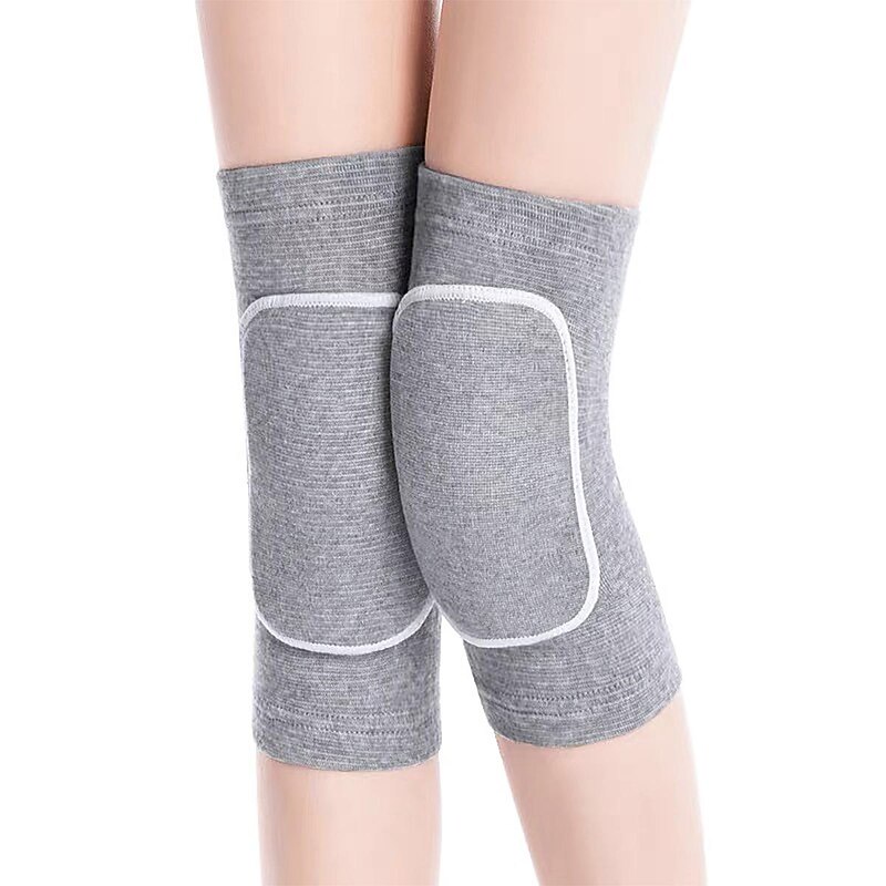 1pair Unisex Soft Knee Pads Non-Slip Elastic Protective Knee Pads Thick Sponge Anti-Collision Knee Sleeve Brace For Volleyball Running Dancing Football Climbing Black2