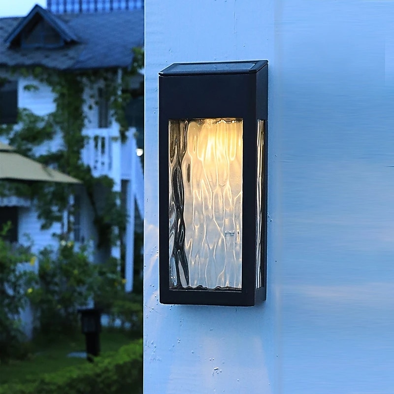 LED Solar Wall Lamp Outdoor Waterproof Landscape Light Villa Entrance Garden Light High-end Modern Style Courtyard Decoration Solar Night Light3