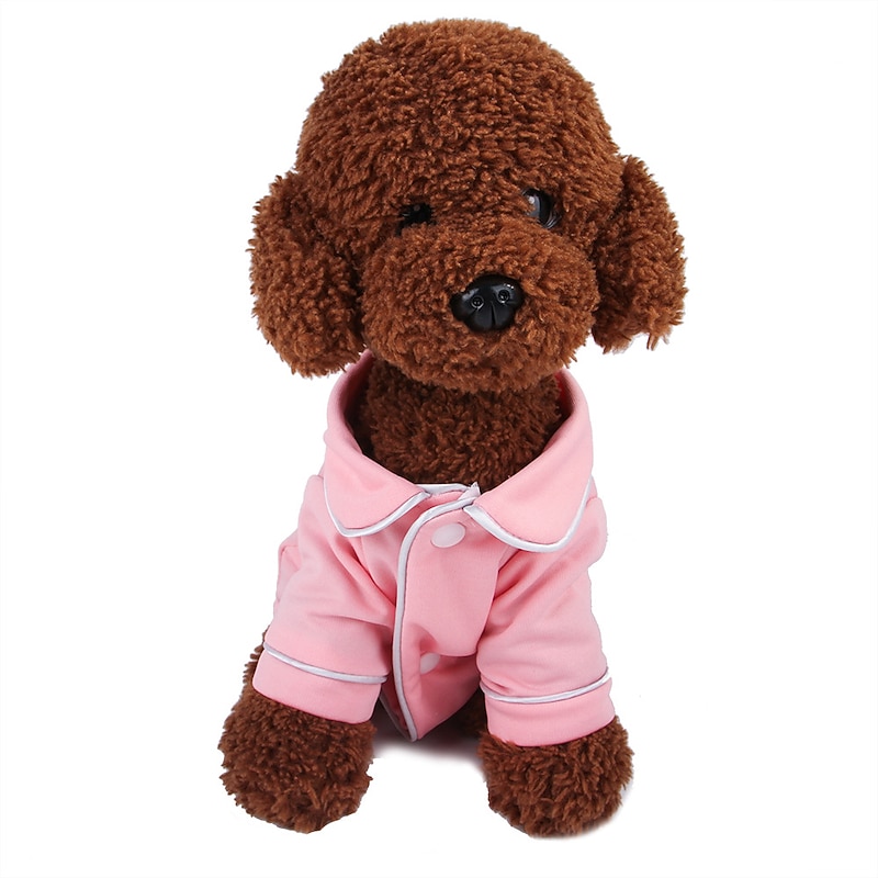 Dog Cat Pajamas Fashion Casual Winter Breathable Soft Washable Comfortable Outdoor Casual Daily Dog Clothing for Bichon Frise Pomeranian Baby Pet Papillon Small2
