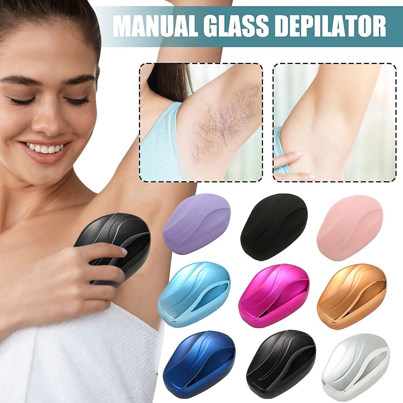 Glass Nano Crystal Hair Removal Safe Painless Physical Epilator for Women Men Easy Cleaning Reusable Body Care Depilation Tool
