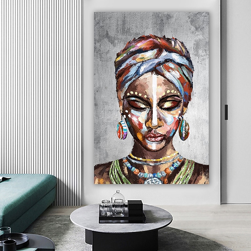 Handmade Oil Painting Canvas Wall Art Decoration Figure Portrait for Home Decor Rolled Frameless Unstretched Painting4