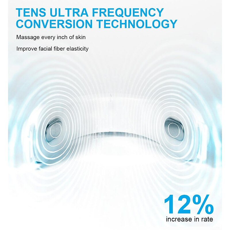 Double Chin Reducer MachineElectric Face Lift DeviceElectric V-FaceIntelligent Lifting Firming Facial Massager with Blue Light2