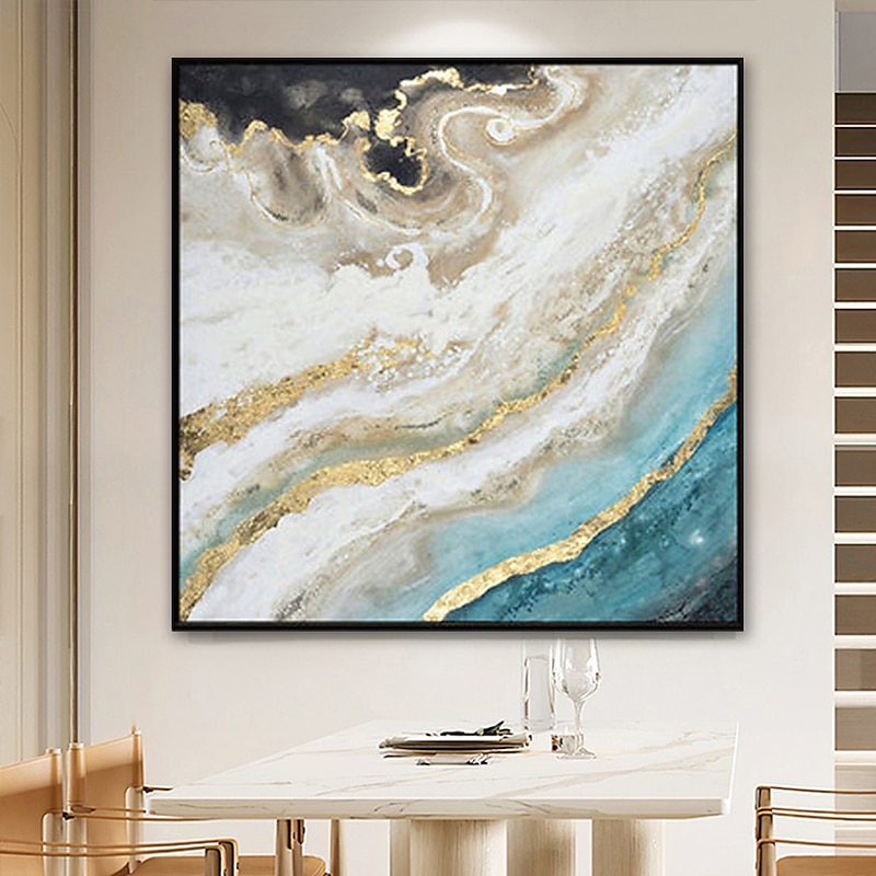 Oil Painting Handmade Hand Painted Wall Art Modern Marble Texture Abstract Home Decoration Decor Rolled Canvas No Frame Unstretched