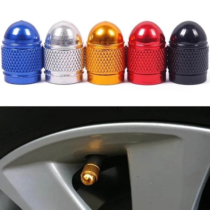 StarFire 4PCS Universal Aluminum Tire Valves Caps Dust Cap  Stem Cover Stem Caps  For Car Truck Bike Decorations Accessories