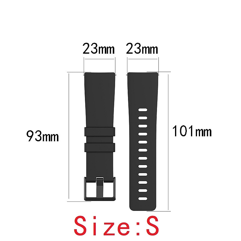 Smart Watch Band for Fitbit Versa, Versa 2 /Versa Lite /Versa SE Soft Silicone Smartwatch Strap Women Adjustable Elastic Sport Band Replacement Wristband Men Women (Without Tracker)2