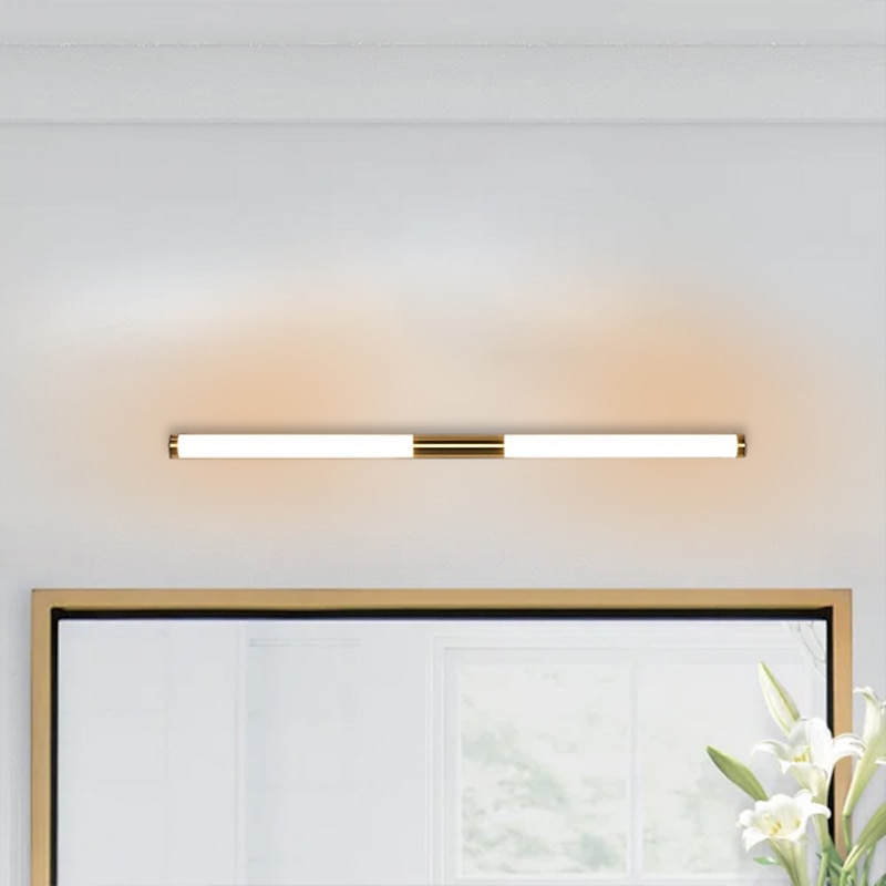 LED Vanity Light Waterproof IP20 23.6" Mirror Light Modern White Minimalist Bathroom Light Fixture Aluminum Iron Bathroom Wall Sconce  Wall Mount Lighting Fixture3