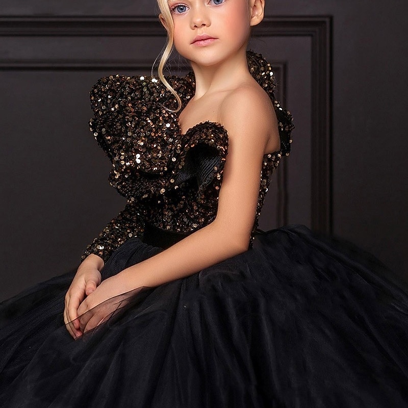 Kids Girls' Party Dress Solid Color Sleeveless Performance Mesh Princess Sweet Mesh Mid-Calf Sheath Dress Tulle Dress Summer Spring Fall 2-12 Years Blue4