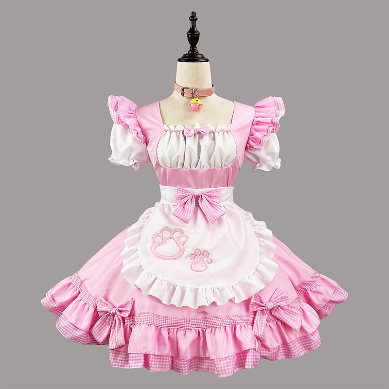 Cosplay Maid Costume Anime Dress Cosplay Costume Outfits Cosplay Suits Dresses Carnival Valentine's Day Masquerade Neckwear Costume For Women's Girls' Teenager Adults'4