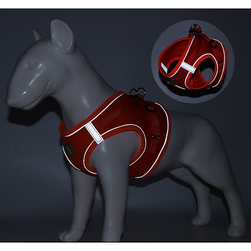 Pet Harness Set Vest Style Dog Leash Reflective Breathable Dog Leash Suitable for Small & Medium Dogs4