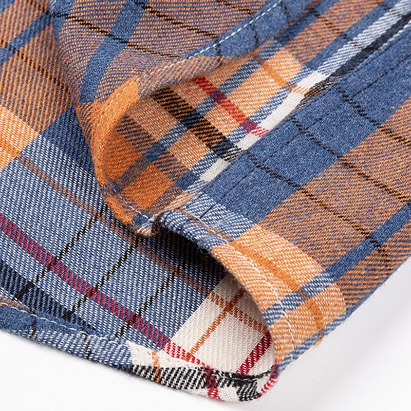 Men's Dress Shirt Stripes and Plaid Wedding Office & Career Light Blue Black White Light Green Long Sleeve Turndown Spring &  Fall All Seasons Clothing Apparel3