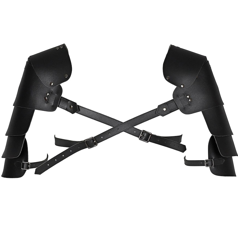 Retro Vintage Punk & Gothic Medieval Armor Chemise Shoulder Armor Warrior Knight Ritter Viking Fancy Dress Men's Women's Unisex Viking Performance Event / Party Stage Adults' Shoulder Armor2