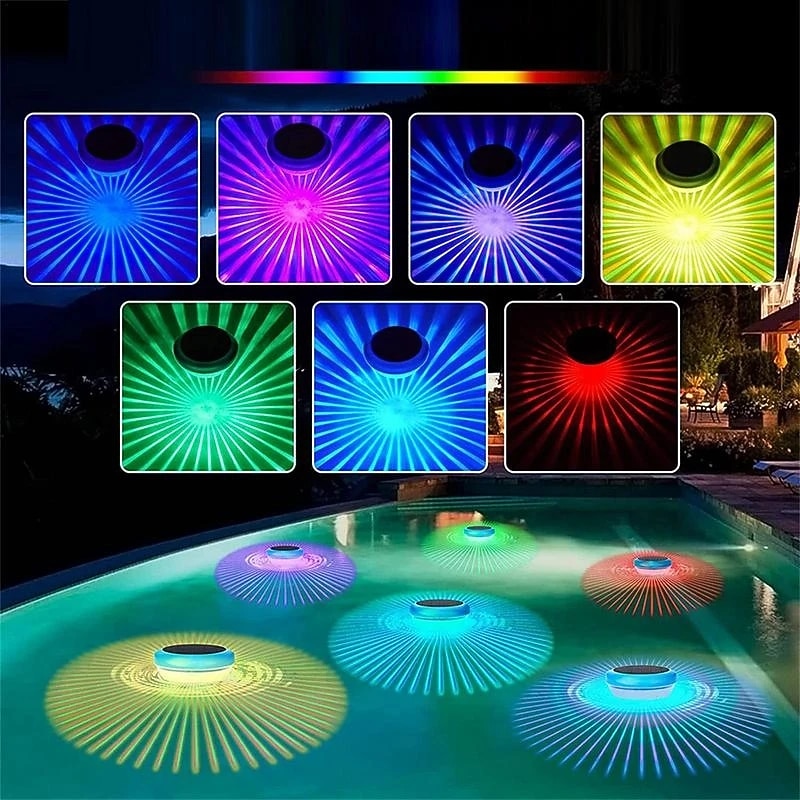 Solar Floating Lights Outdoor Pond Courtyard Swimming Pool Floating Garden Lawn Decoration Lights Solar Pool Landscape Lights2