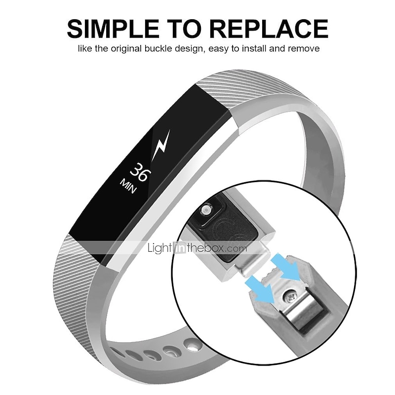 Watch Band for Fitbit Alta HR Fitbit Ace Fitbit Alta Silicone Replacement  Strap Soft Breathable Sport Band Wristband4
