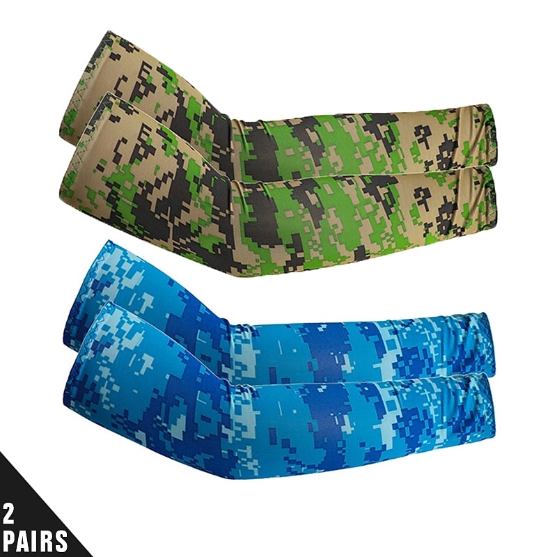 2pcs Arm Sleeves Cycling Sleeves  , Sports Sun UV Protection Hand Cover Cooling Warmer For Running Fishing Cycling2
