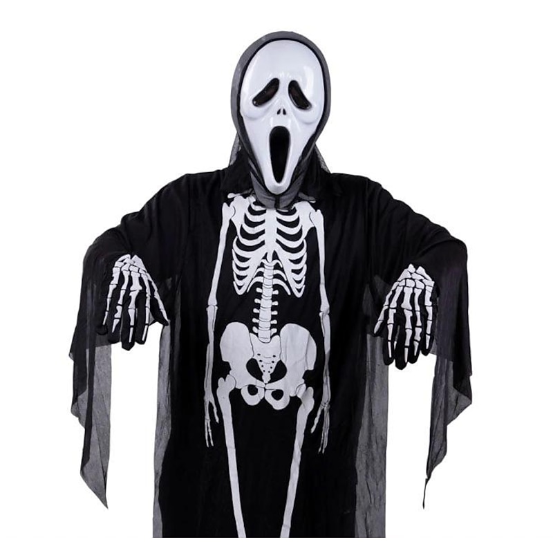 Ghostface Costume Mask Gloves Devil Ghost Skeleton Cosplay Costumes Horror Masks Ghost Face Scream Helmet Creepy Halloween Party Masquerade4
