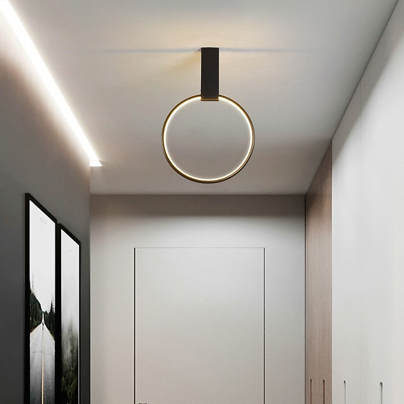 40 cm Adjustable LED Round Ceiling Light Gold Black Designer Minimalist Art Front Desk Conference Room Business Building Restaurant Clothing Store3