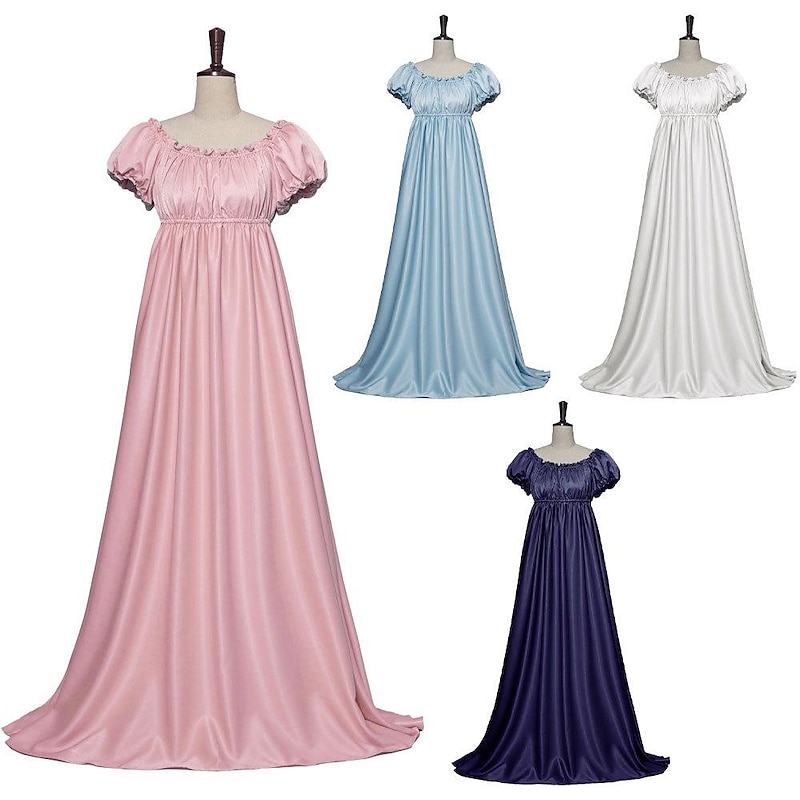 Plus Size Victorian Medieval Renaissance Cocktail Dress Vintage Dress Prom Dress Women's Girls' Costume Vintage Cosplay Party Halloween Carnival Dress