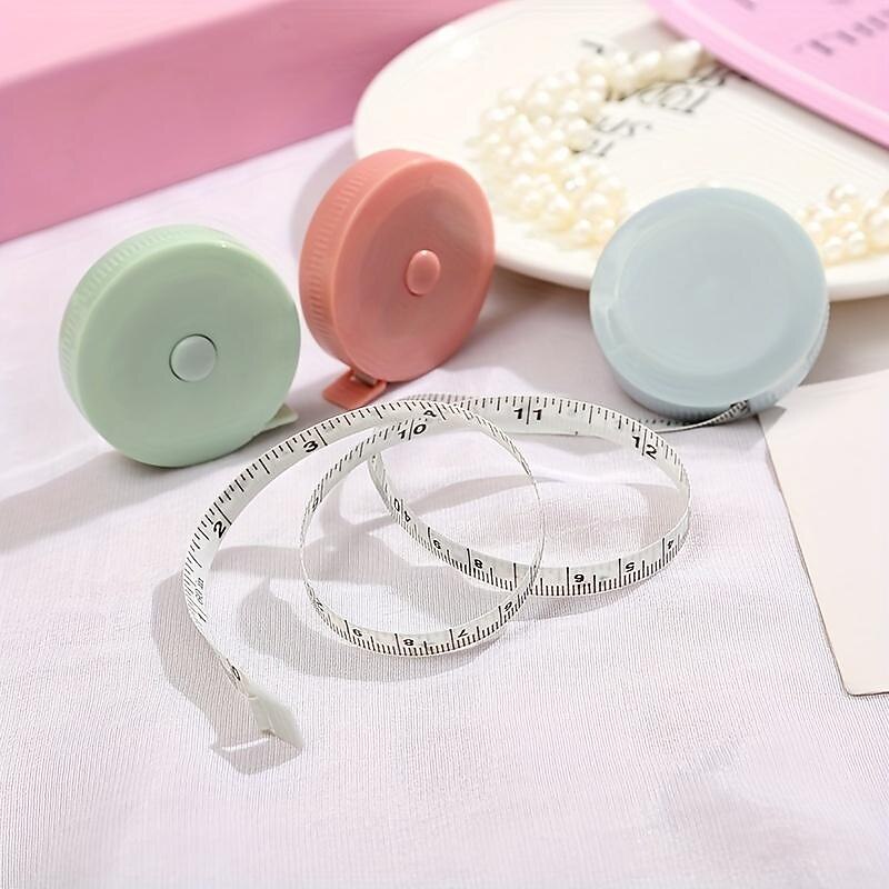 1PC 1.5M/78.74inchStraight Ruler Office Waist Measurement Tape Measure Portable Telescopic Children's Height Measuring Tool Sewing And Tailoring Ruler4