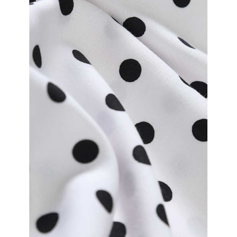 Men's Shirt Summer Shirt Casual Shirt Button Up Shirt Black White Pink Blue Long Sleeve Polka Dot Lapel Vacation Daily Clothing Apparel Fashion Casual Comfortable2
