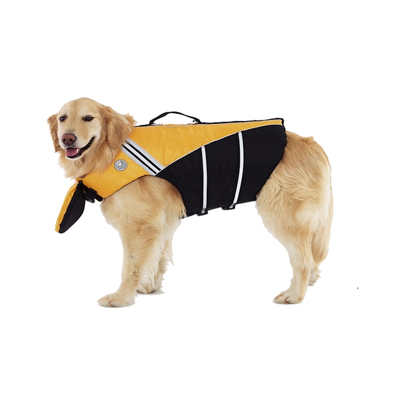 Dog Vest Life Vest Dog Life Jacket Fashion Sports & Outdoors Safety Beach Pool Dog Clothing for Husky Golden Retriever Bichon Frise Pomeranian Small3