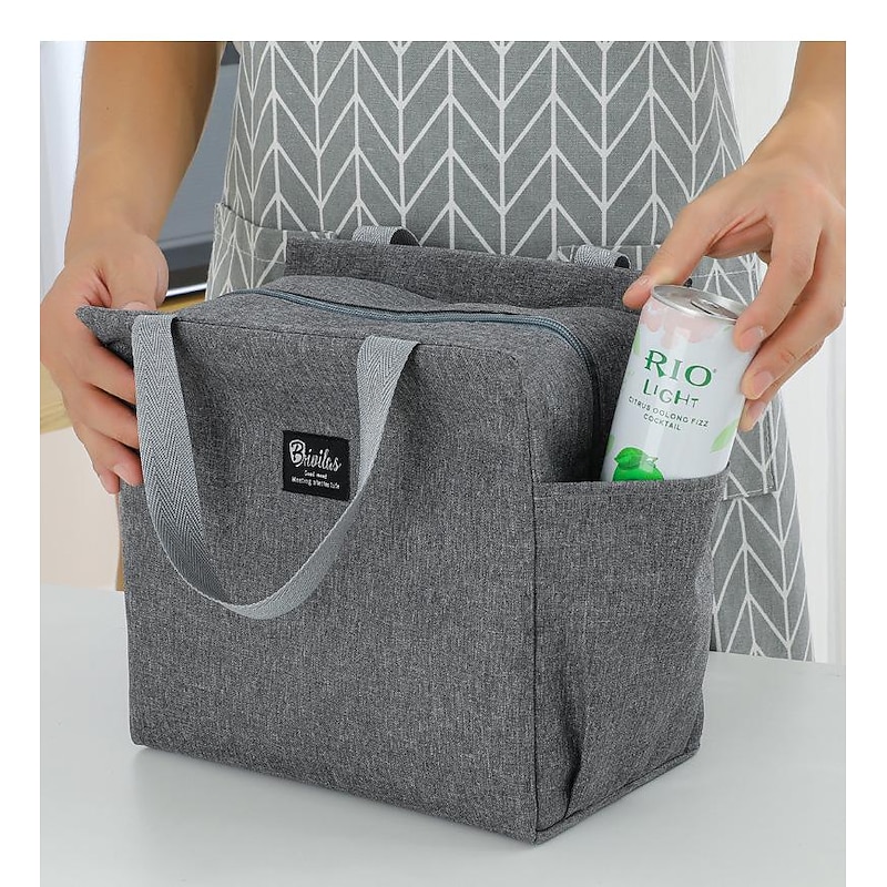 Lunch Bag Insulated Lunch Bag Reusable Tote Bag Lunch Box for Women Men, Thermal Cooler Bag Ideal for Work School Office Travel2