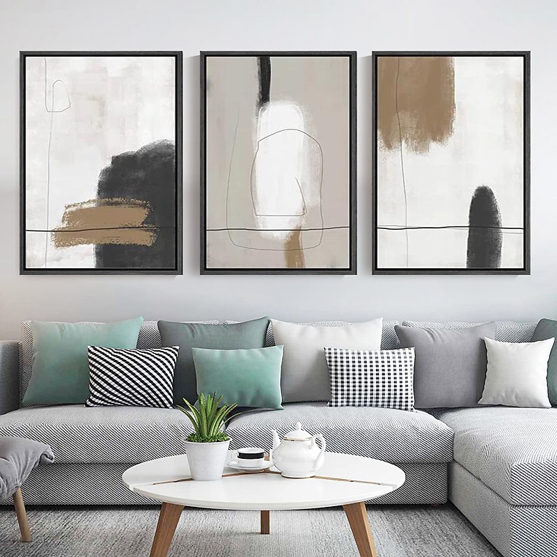 Hand Painted Art Oil Painting Abstract on Canvas Picture Modern Nordic Simple Line For Living Room Home Decoration Unframed3