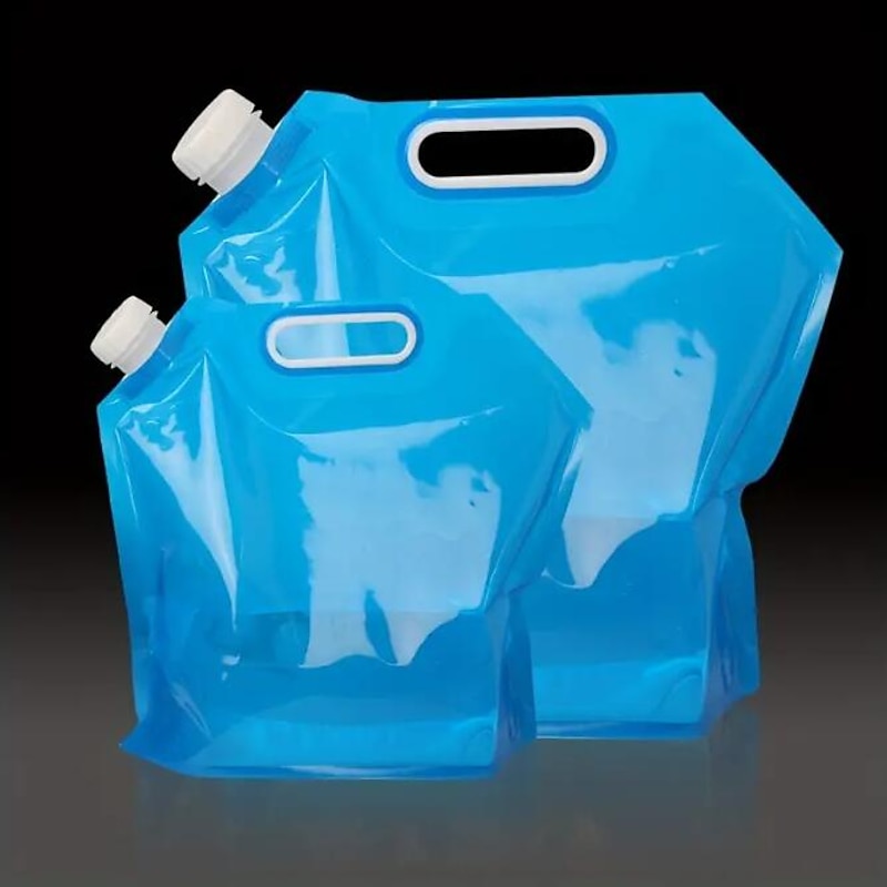 5L/10L Outdoor Camping Water Bag, Portable, Foldable & Collapsible Water Container for Hiking, Picnics, BBQs & More2