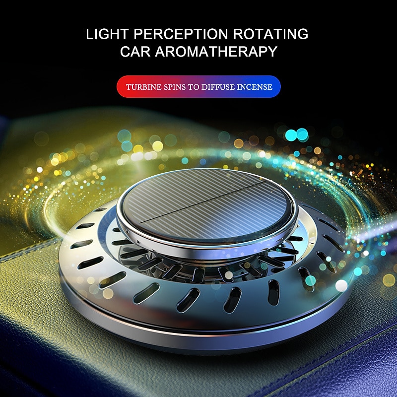 Car Solar Fragrance Creative UFO Interior Creative Car Air Freshener Auto Air Purifier Car Decoration Accessories