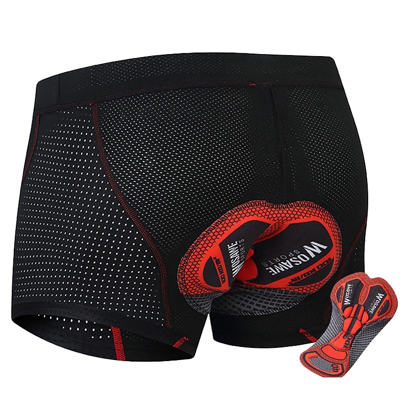 Men's Cycling Underwear Bike Shorts Cycling Padded Shorts Bike Shorts Underwear Shorts Padded Shorts / Chamois with 3 Rear Pockets Mountain Bike MTB Road Bike Cycling 4D Pad Quick Dry Reduces Chafing3