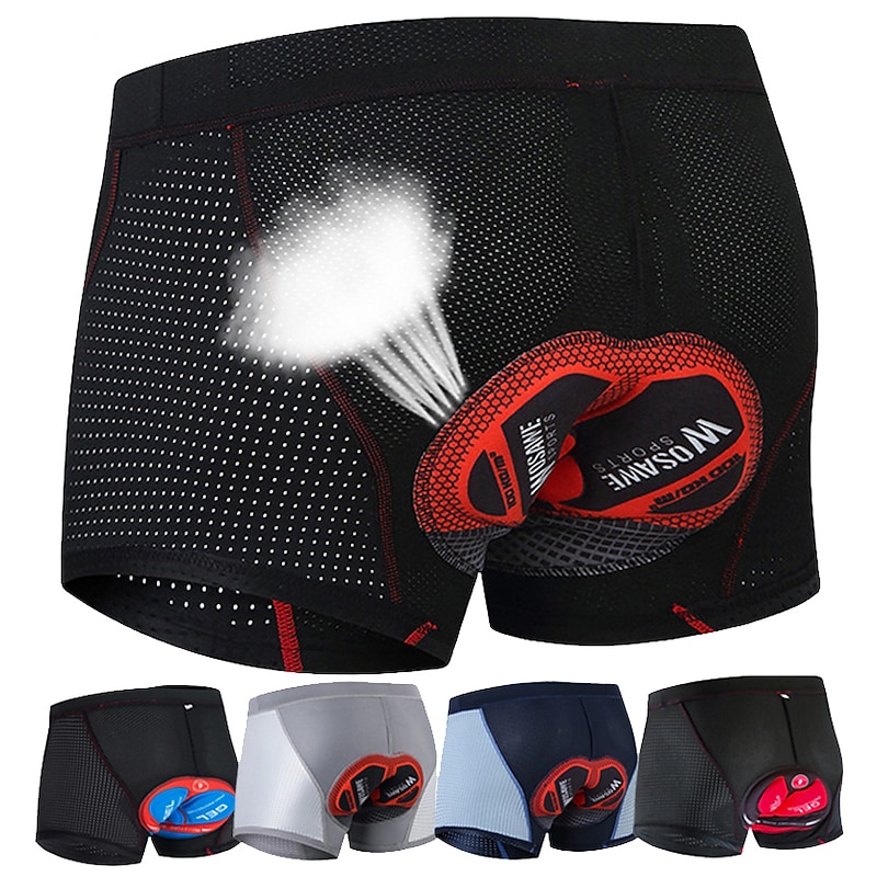 Men's Cycling Underwear Bike Shorts Cycling Padded Shorts Bike Shorts Underwear Shorts Padded Shorts / Chamois with 3 Rear Pockets Mountain Bike MTB Road Bike Cycling 4D Pad Quick Dry Reduces Chafing2